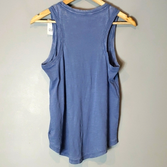 Gap Slub Tank XS Heathered Blue New - Picture 4 of 7